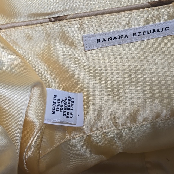 Banana Republic Floral Silk Top Handle Purse Y2K Bamboo Handle Romantic Cottage